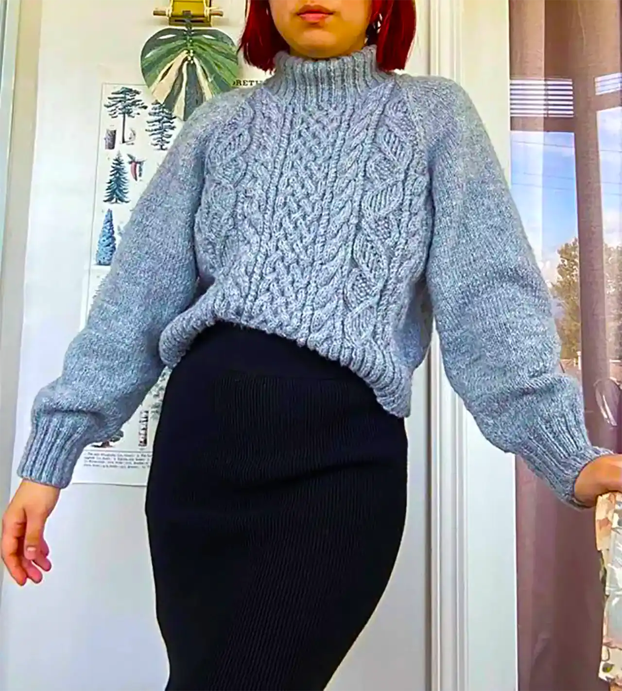 بلوز بافت طوسی زنانه