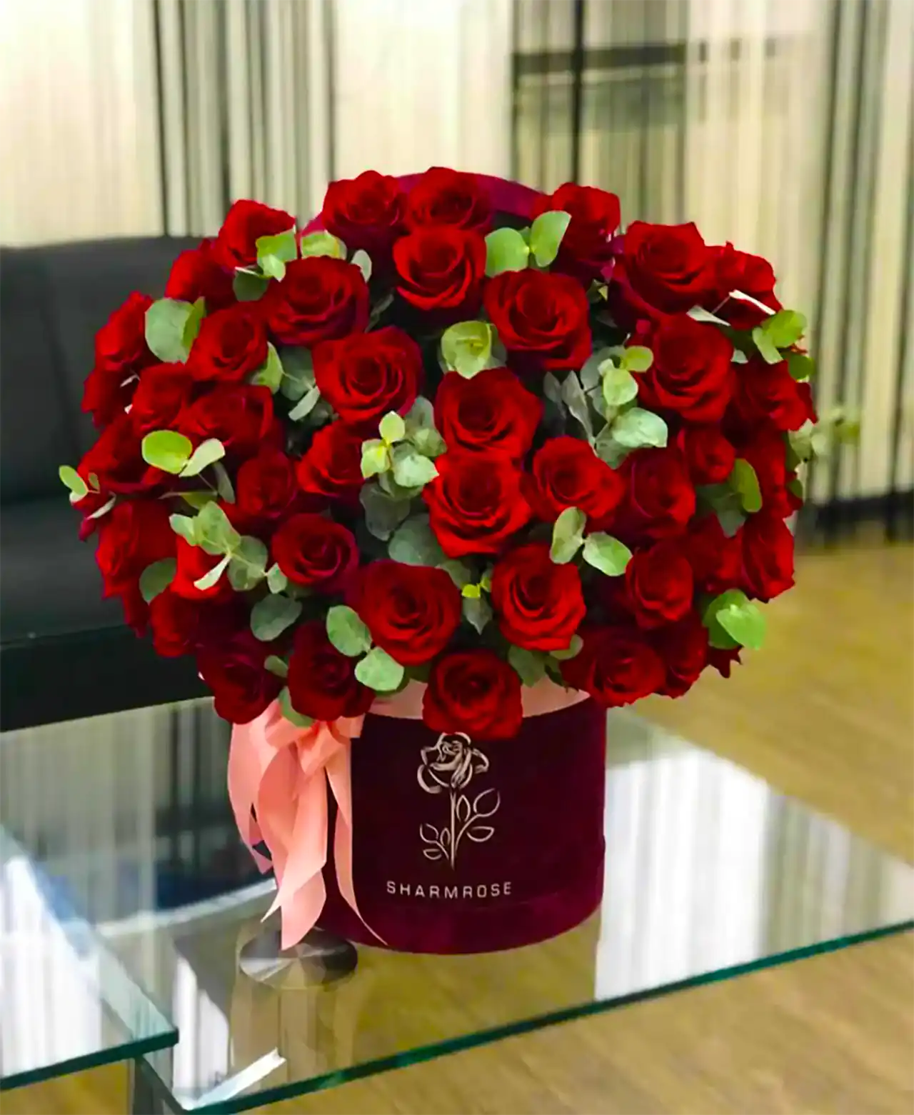 باکس گل رز قرمز