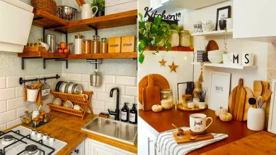 چیدمان کنار گاز مدرن