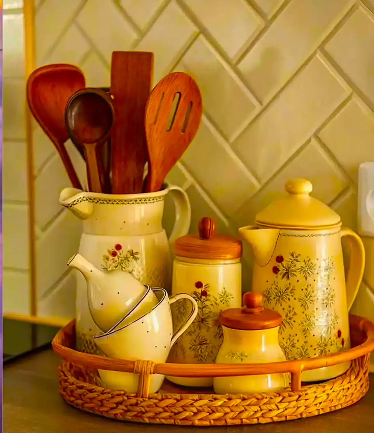 چیدمان کنار گاز مدرن