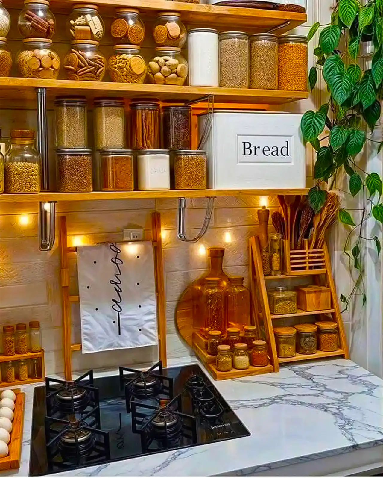 چیدمان کنار گاز مدرن