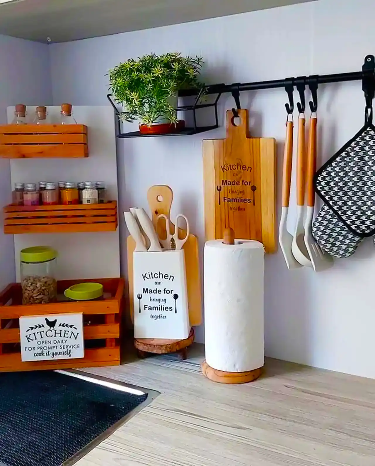 چیدمان کنار گاز مدرن