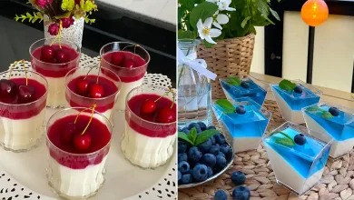 دسر لیوانی برای تولد