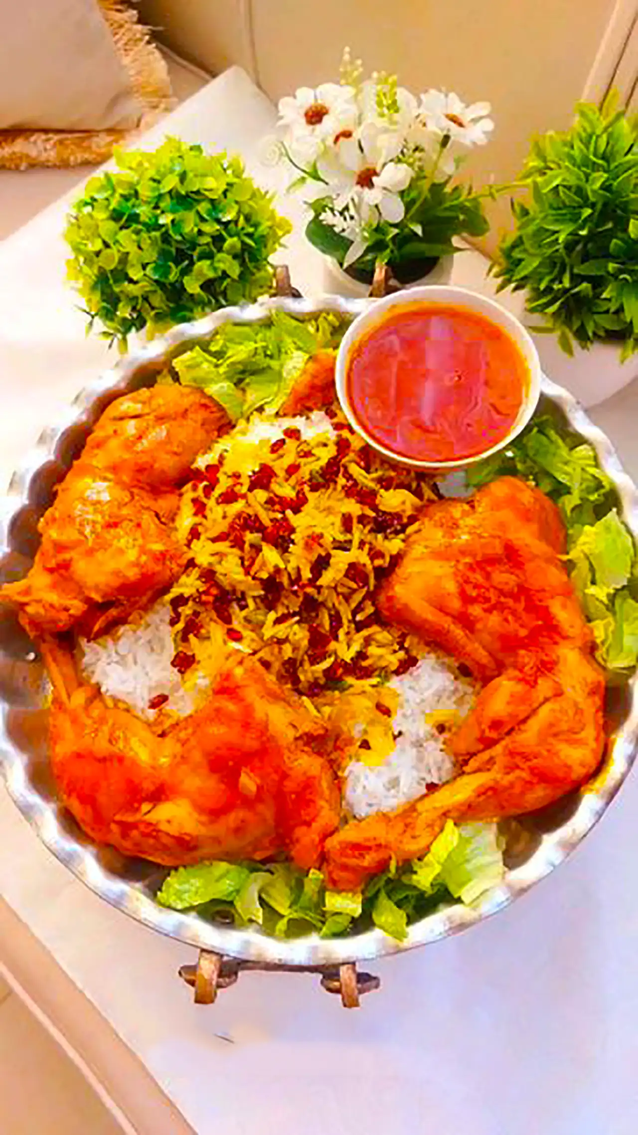 دیزاین زرشک پلو با مرغ