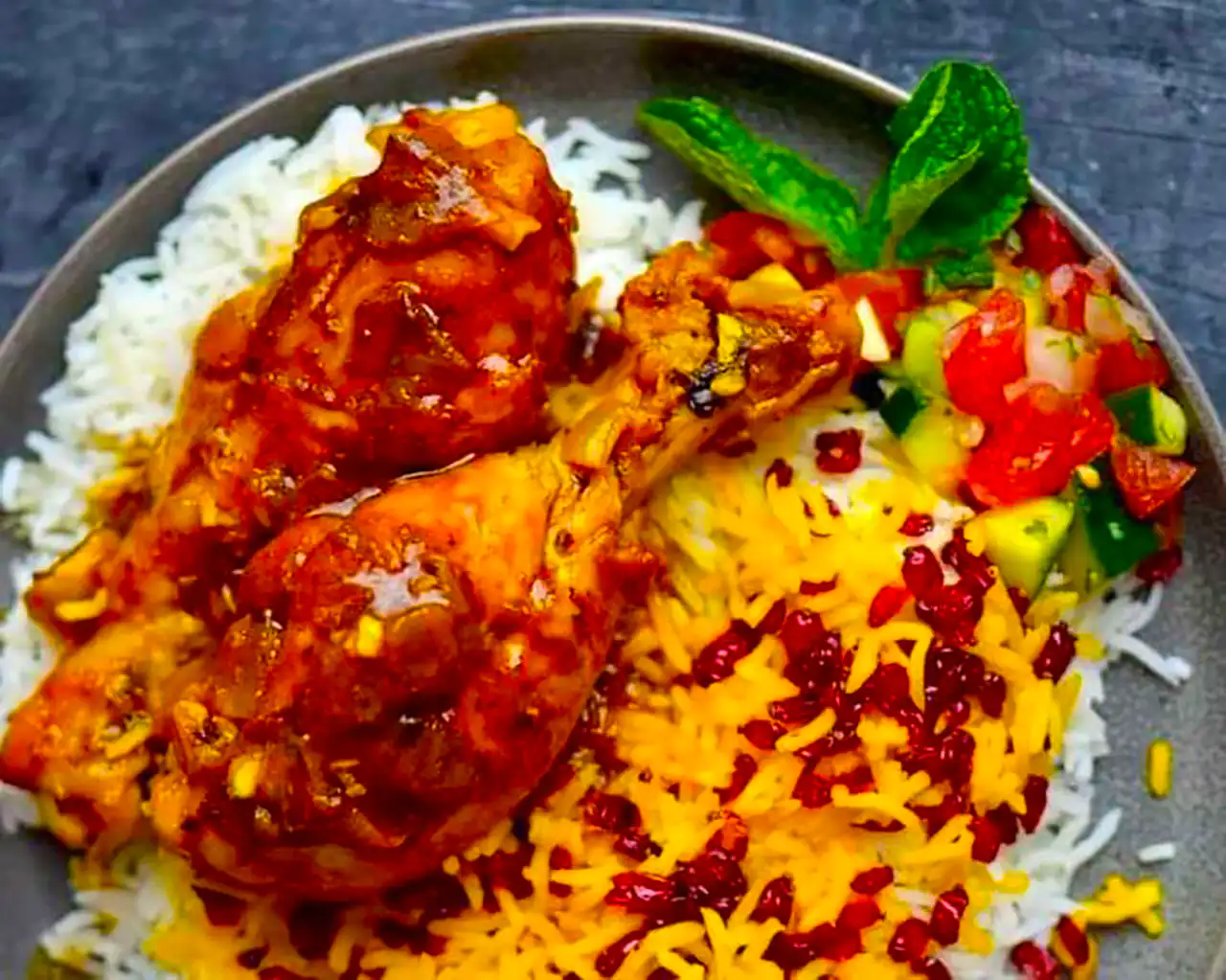 دیزاین زرشک پلو با مرغ