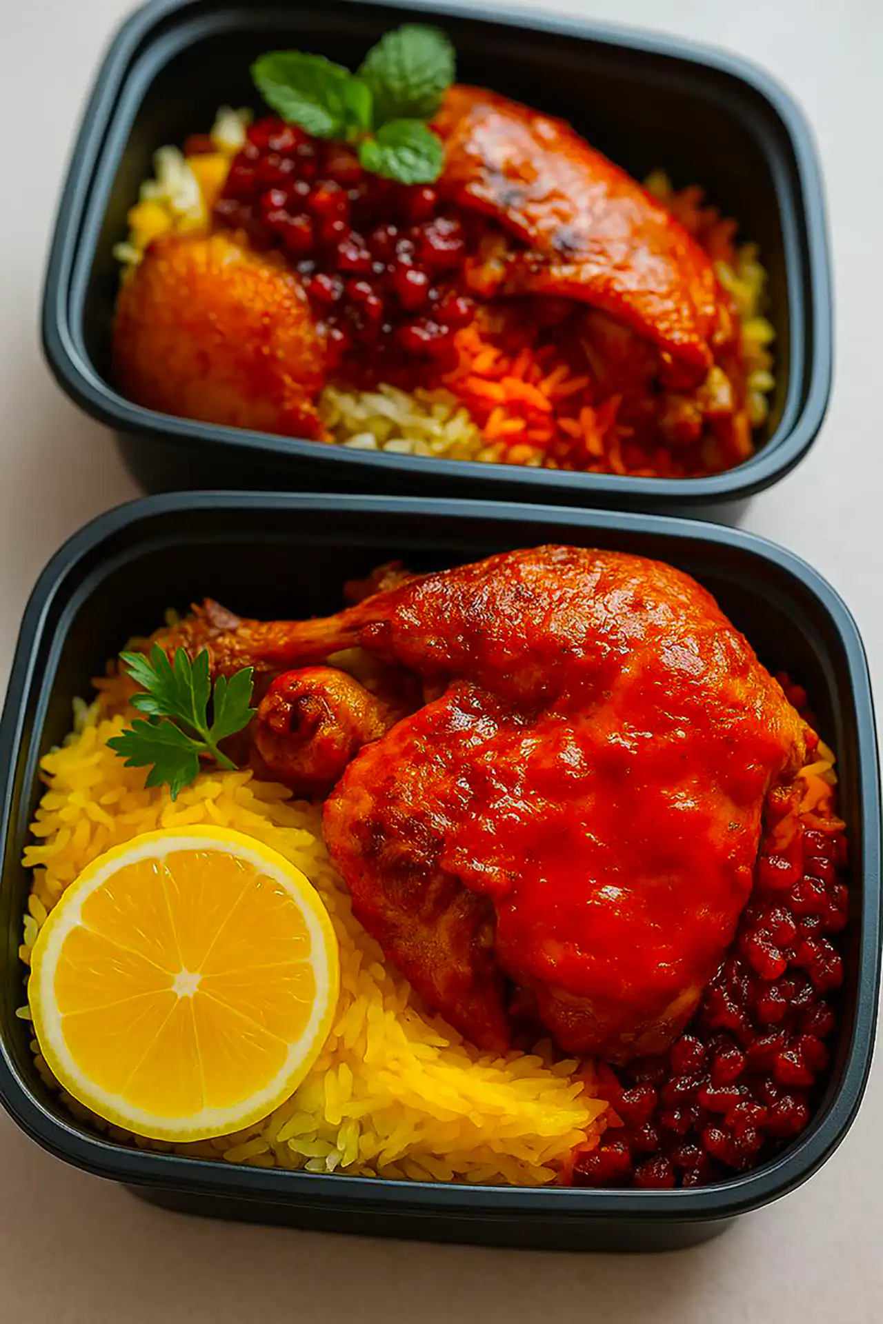 دیزاین زرشک پلو با مرغ