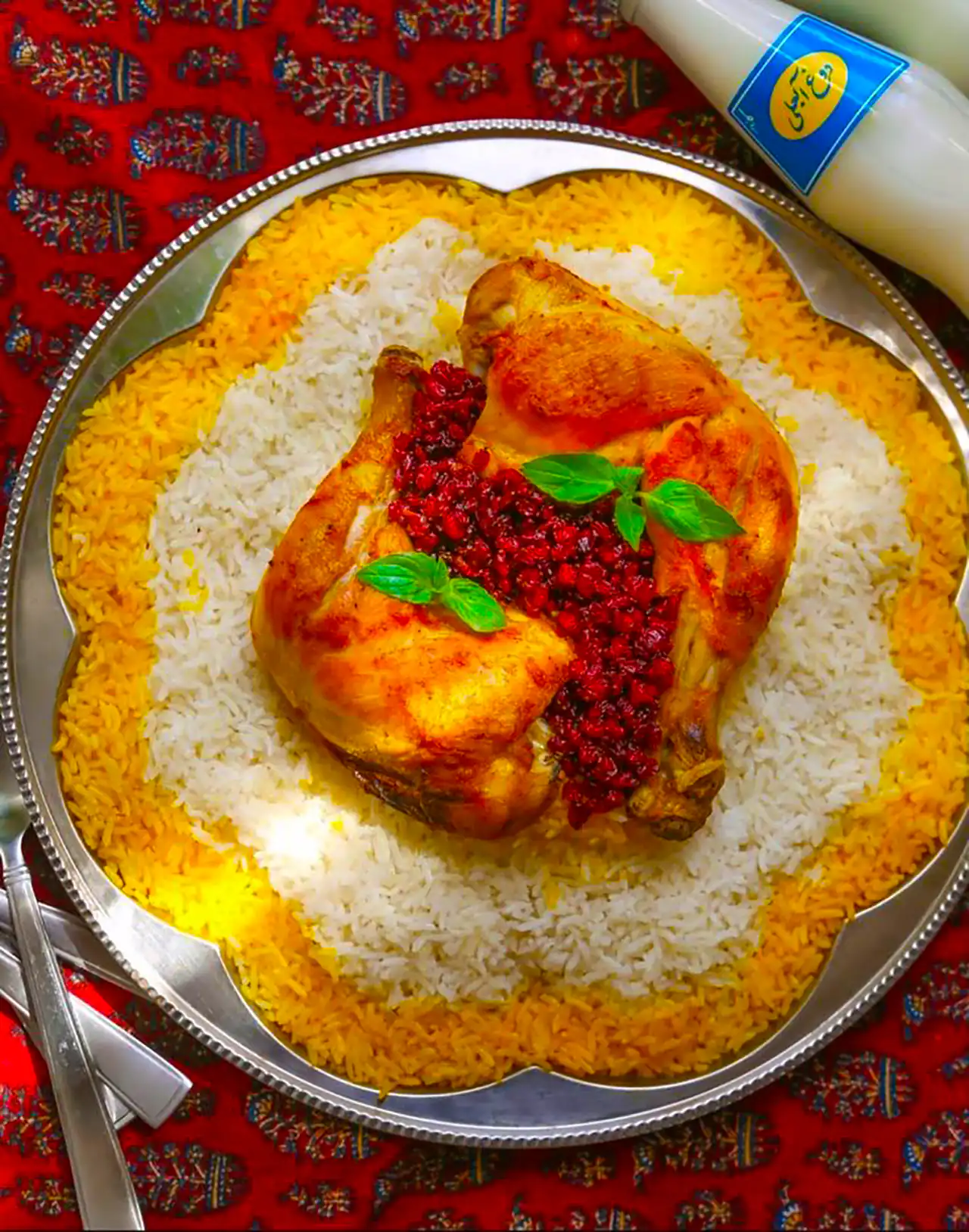 دیزاین زرشک پلو با مرغ