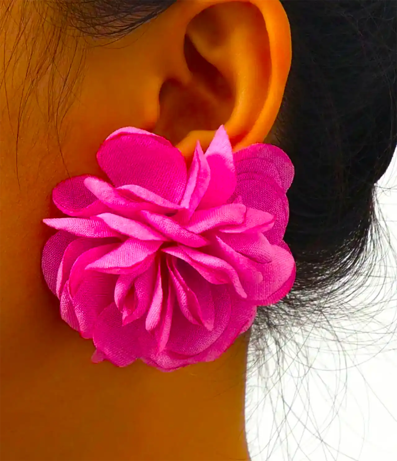 گوشواره رنگی گل