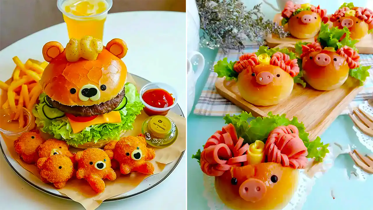 همبرگر فانتزی کودکانه