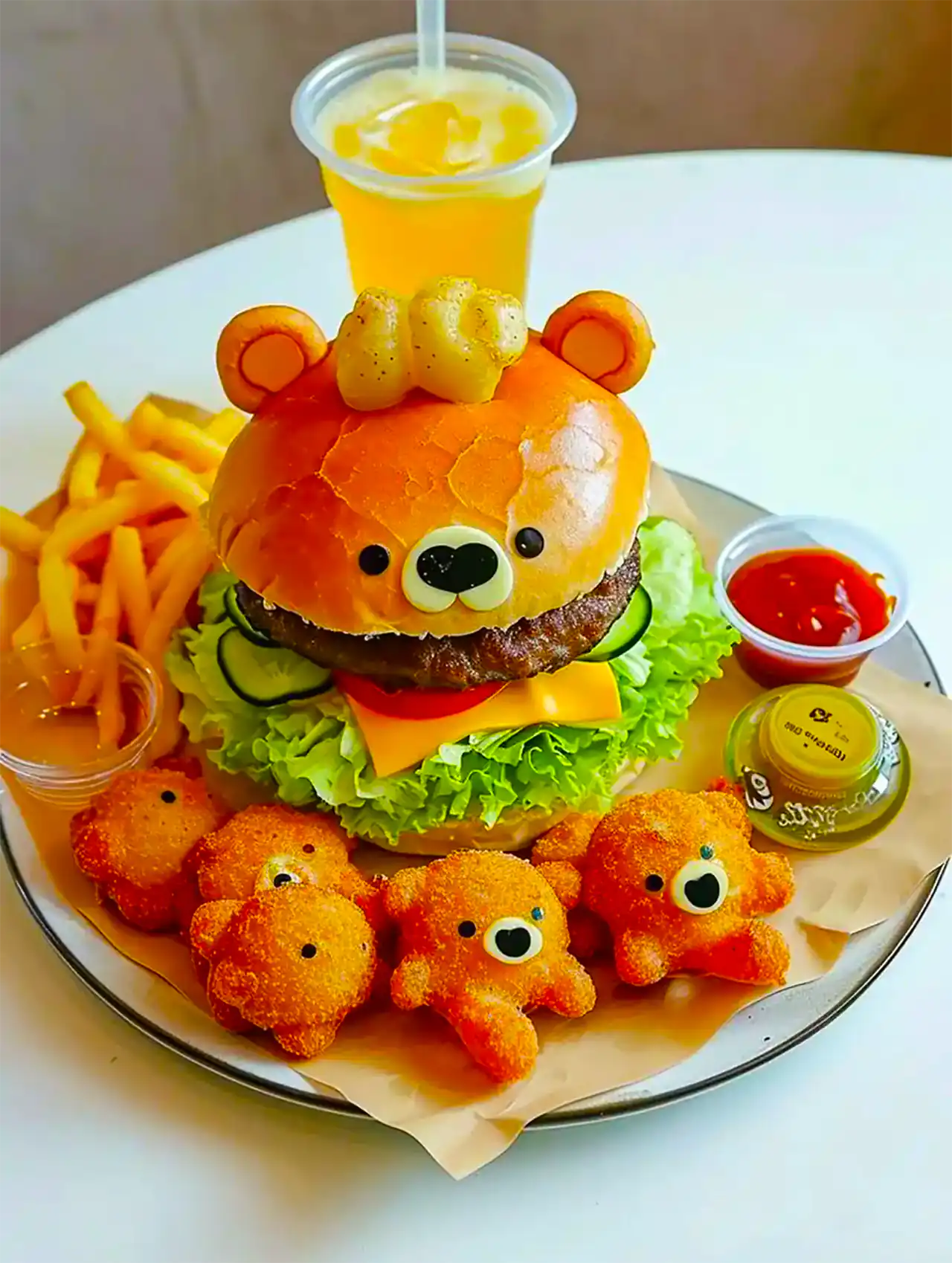 همبرگر فانتزی کودکانه