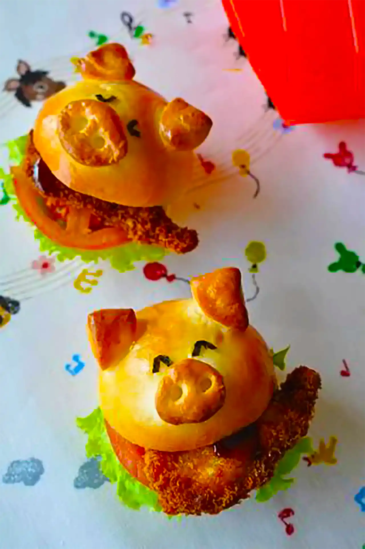 همبرگر فانتزی کودکانه