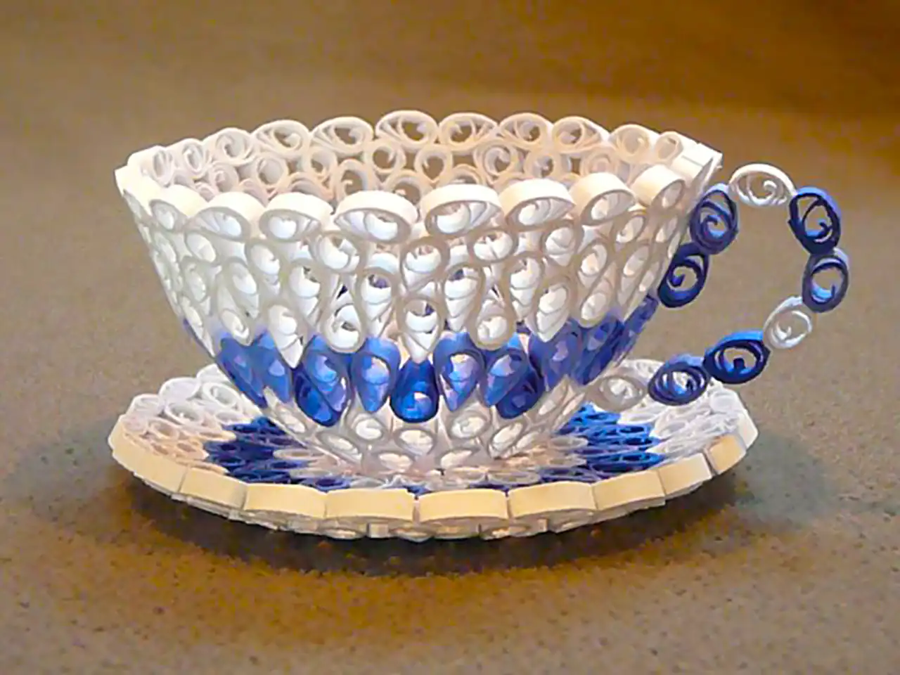 کاردستی کاغذی فنجان