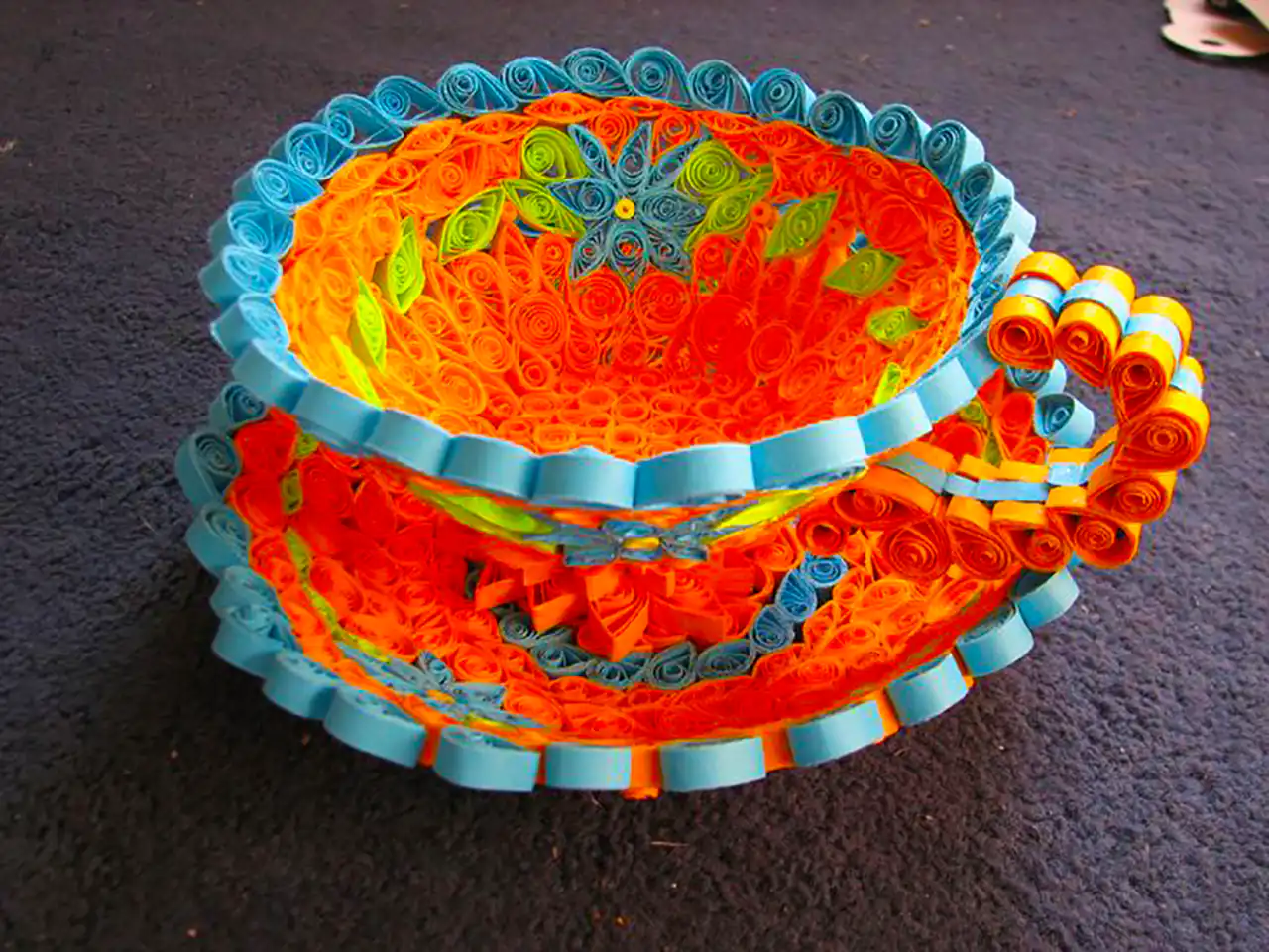 کاردستی کاغذی فنجان