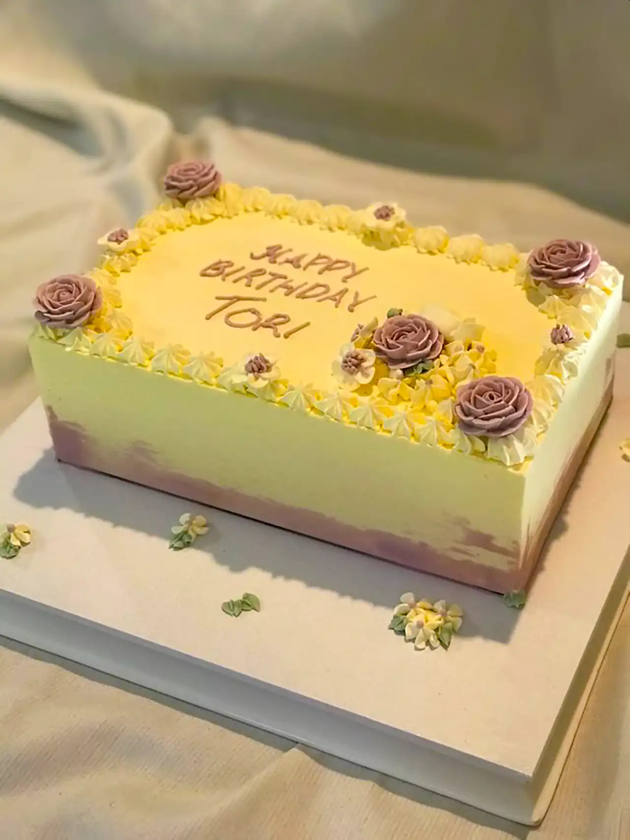 کیک مستطیلی جشن