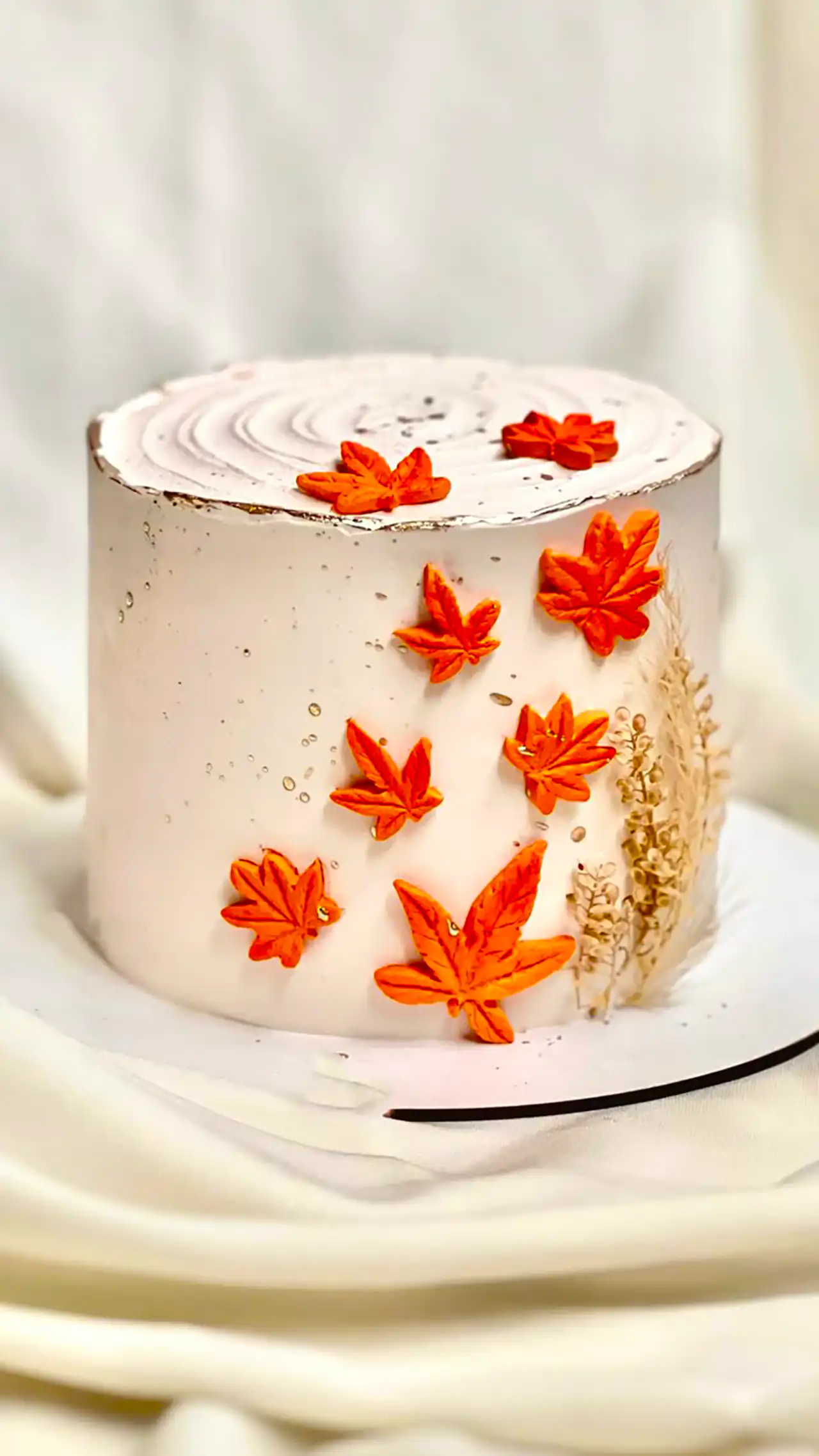 کیک تولد با تم پاییز