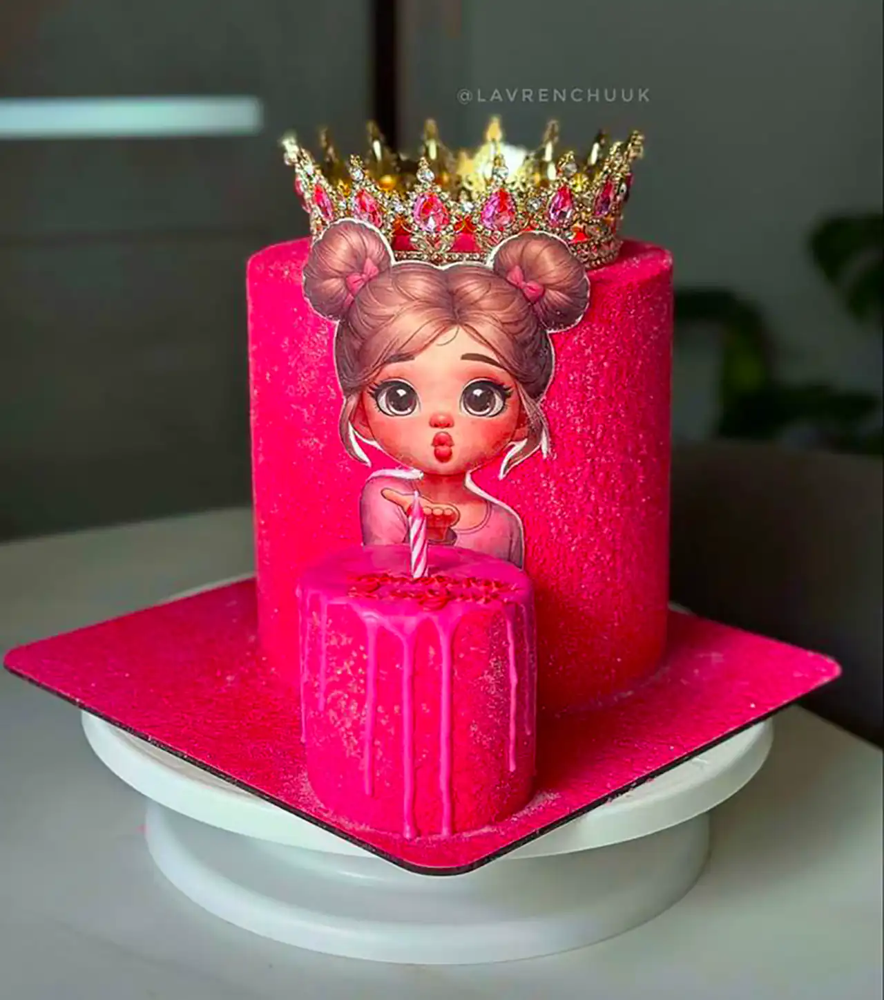 کیک تولد فانتزی دخترانه