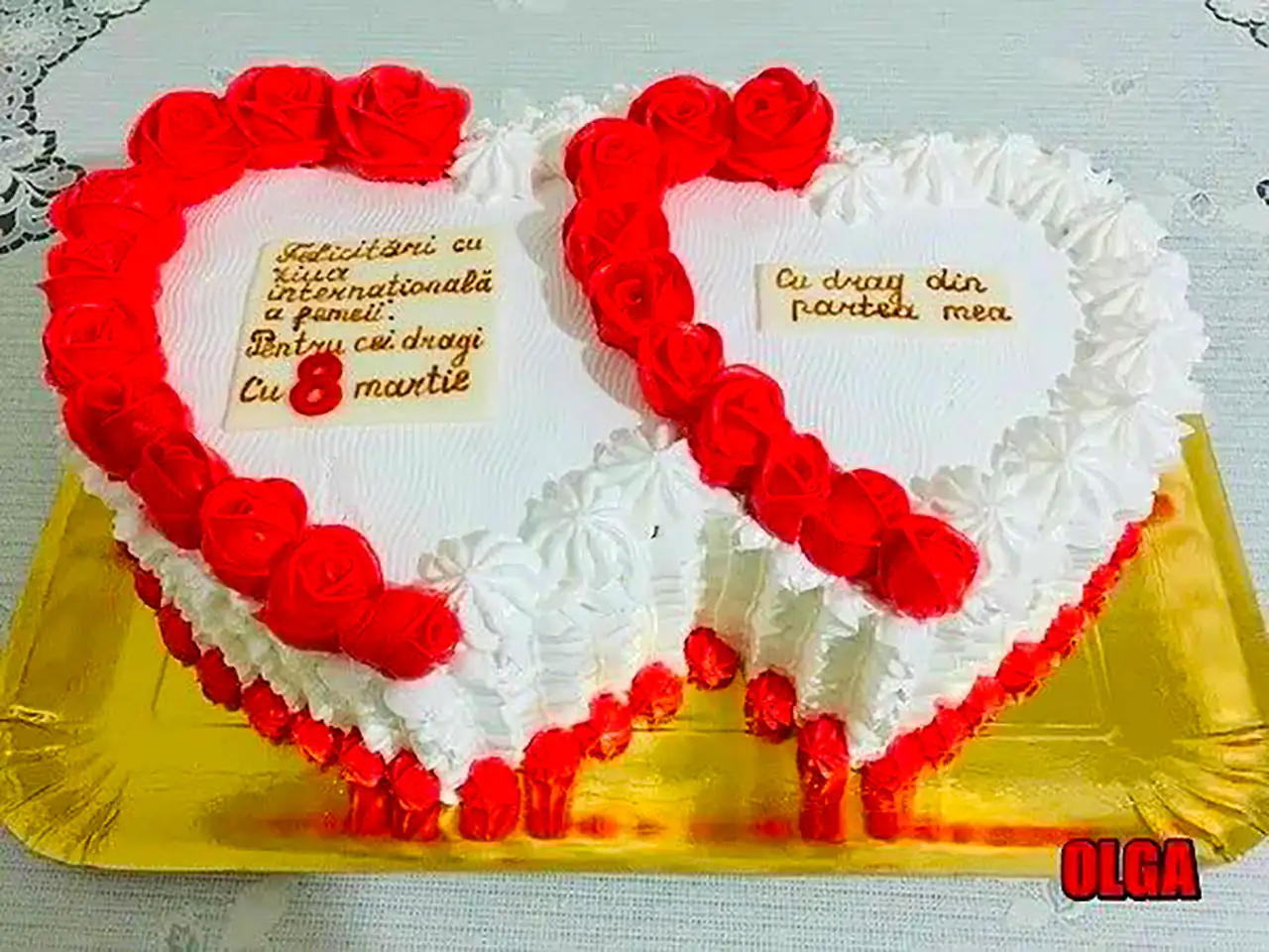 کیک تولد قلبی