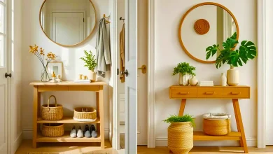 کنسول چوبی بوهو شیک