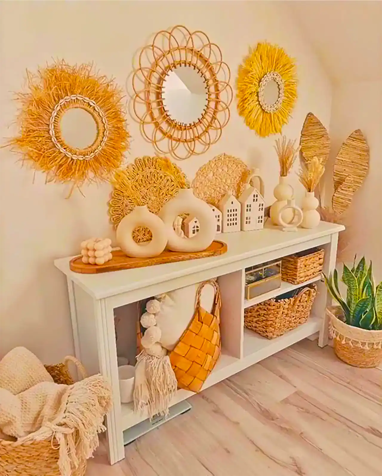 کنسول چوبی بوهو شیک