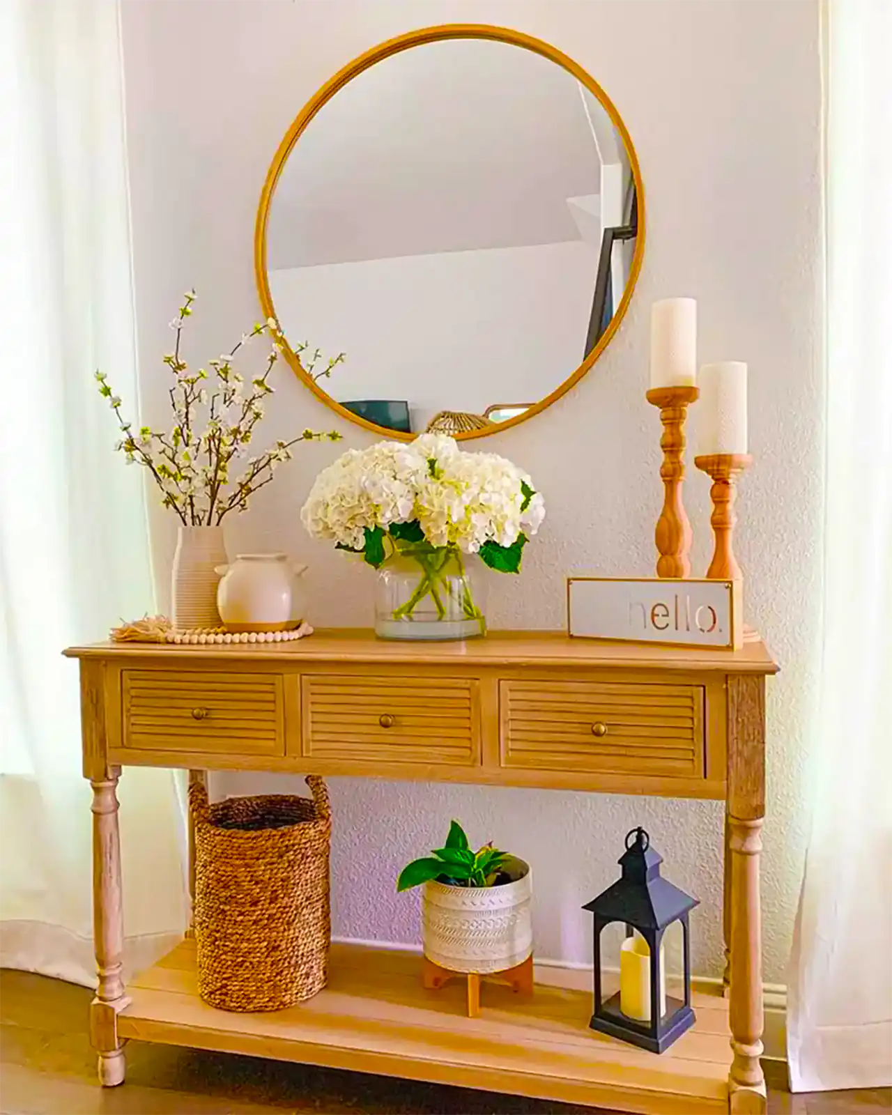 کنسول چوبی بوهو شیک