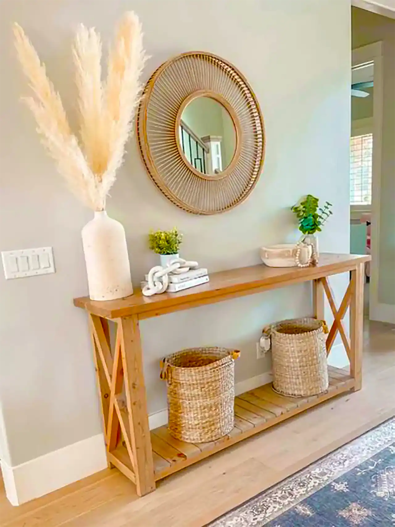 کنسول چوبی بوهو شیک