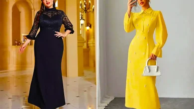 پیراهن بلند مینیمال