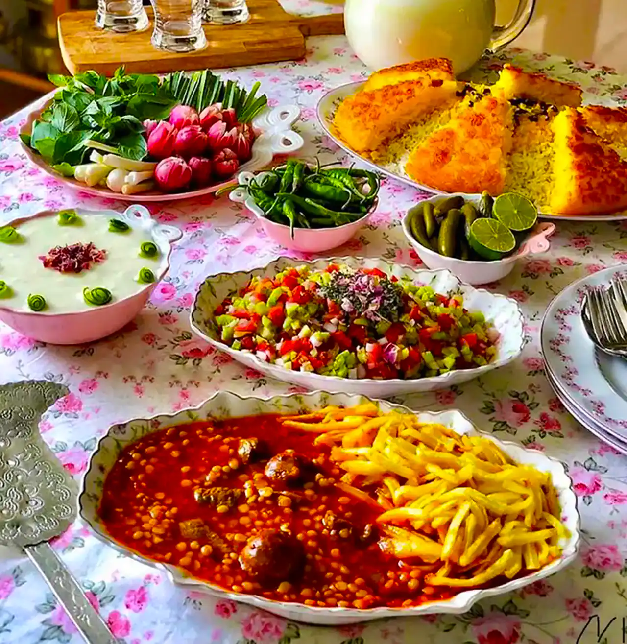 سرو قیمه مجلسی