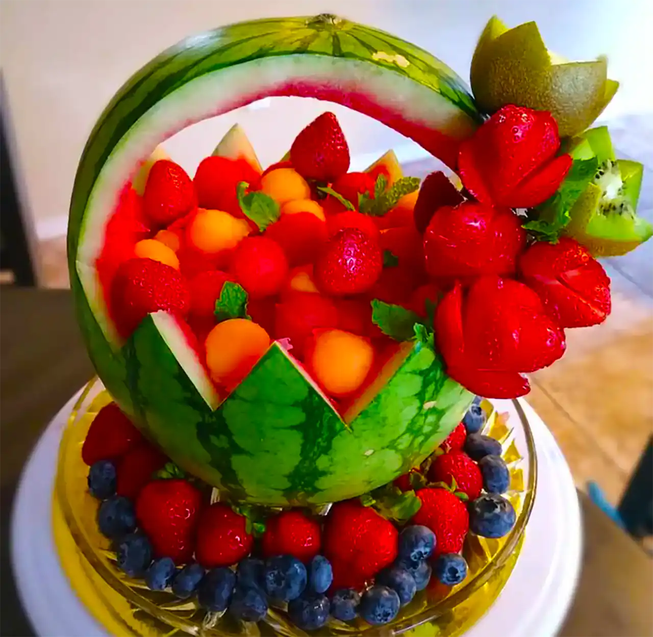 تزئین هندوانه مجلسی