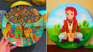 بشقاب دکوری دیواری فانتزی