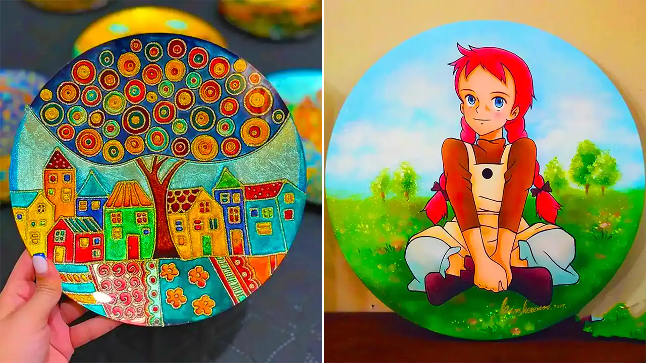 بشقاب دکوری دیواری فانتزی