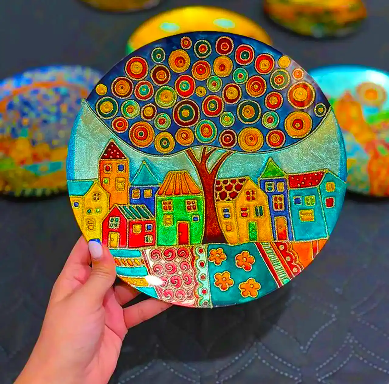 بشقاب دکوری دیواری فانتزی