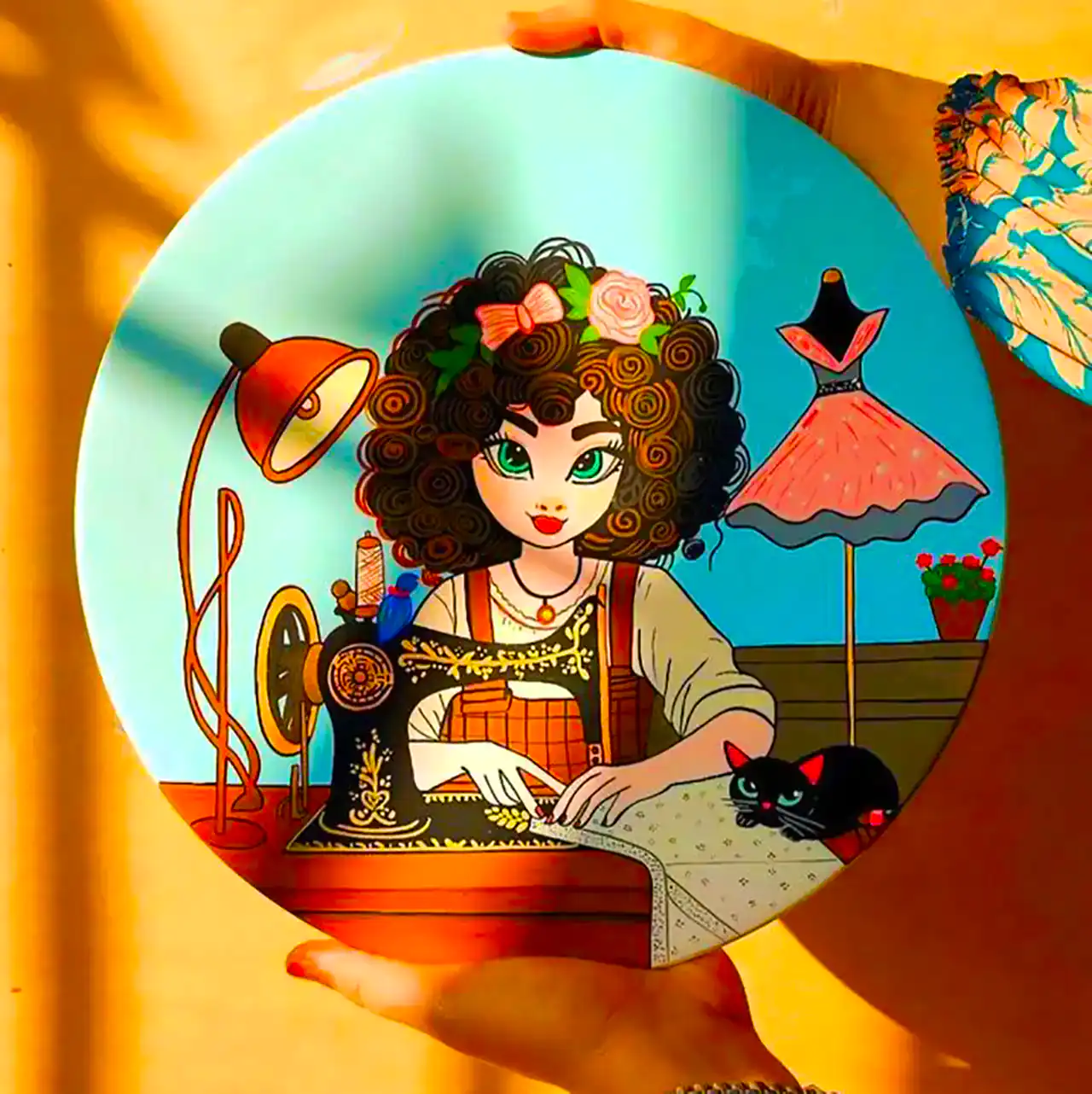 بشقاب دکوری دیواری فانتزی