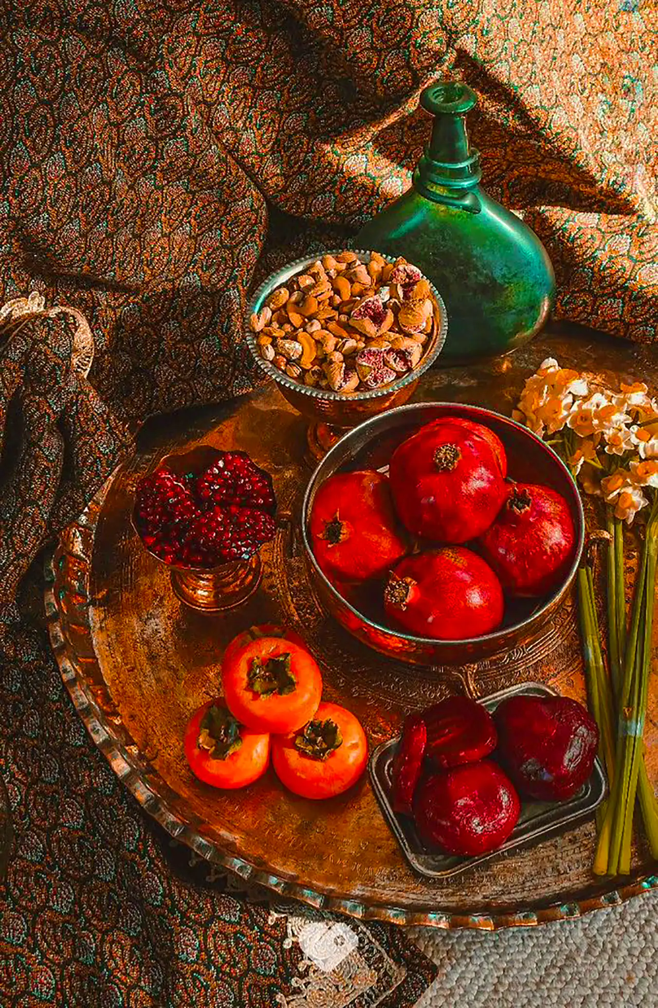 چیدمان میز شب یلدا