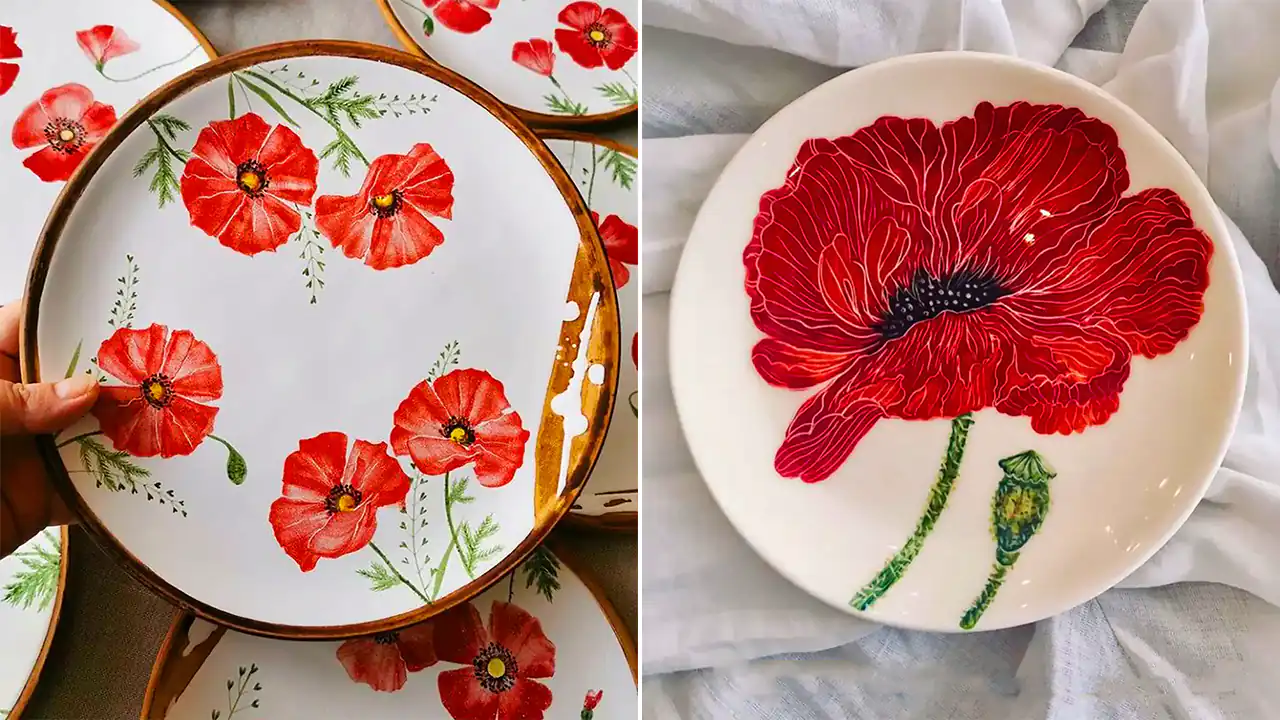 دیوارکوب بشقابی دست ساز