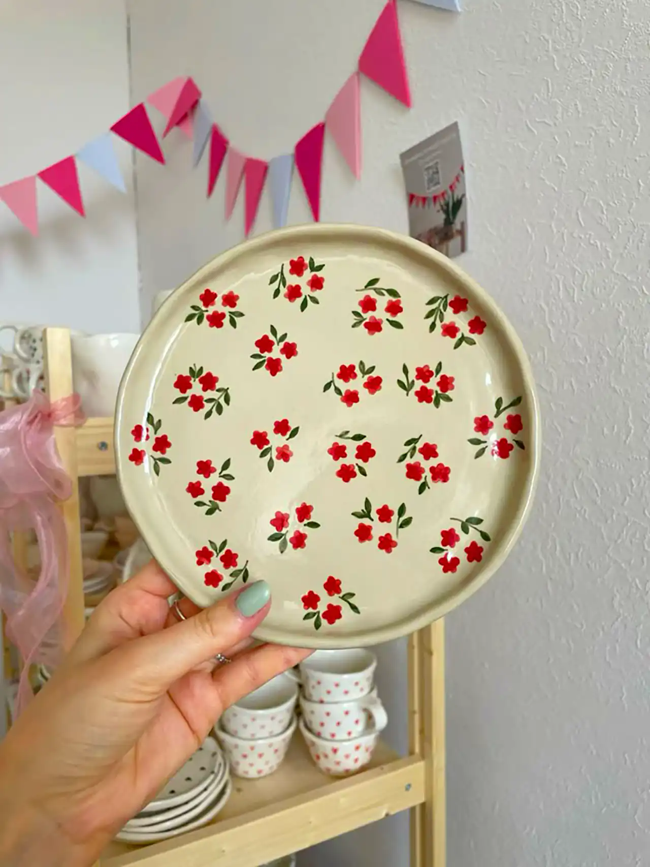 دیوارکوب بشقابی دست ساز