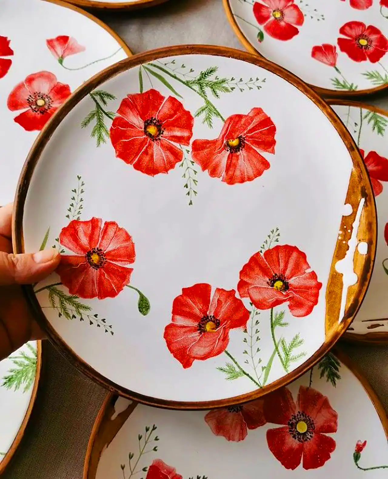 دیوارکوب بشقابی دست ساز