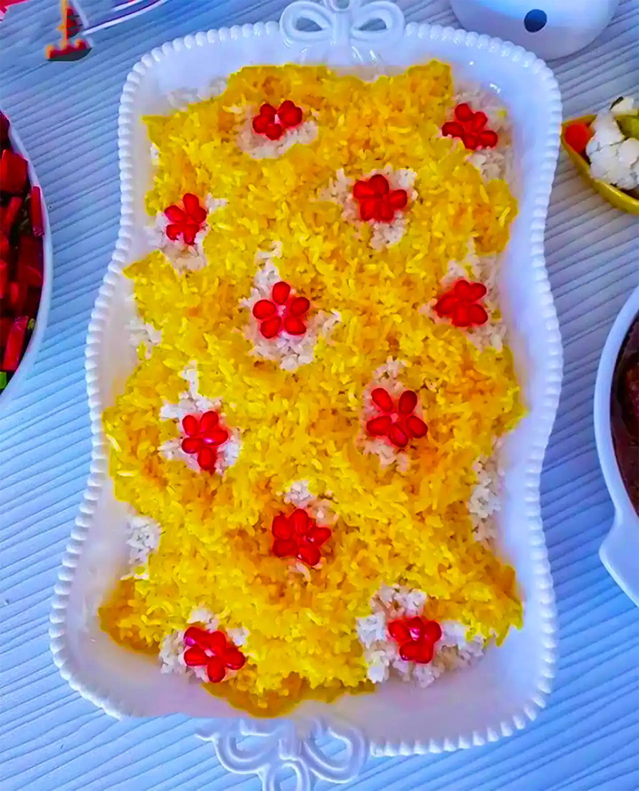 دیزاین برنج با زعفران