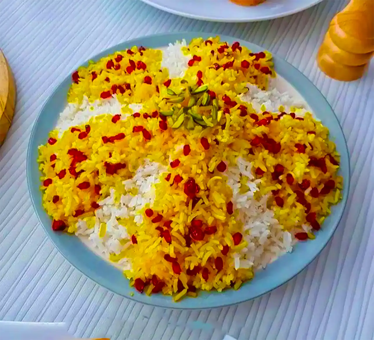 دیزاین برنج با زعفران