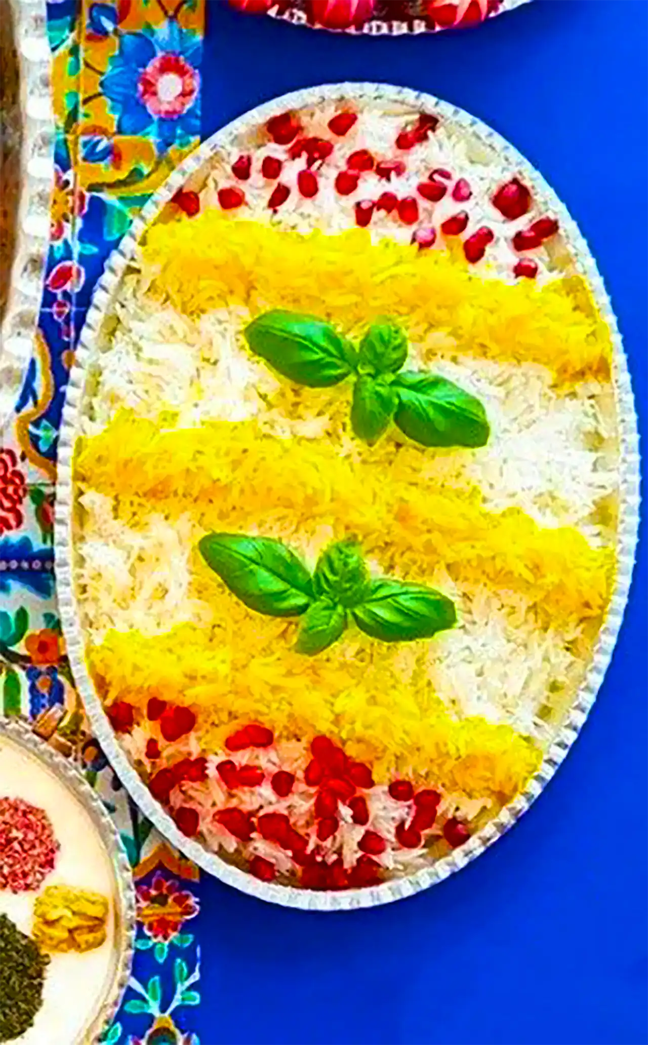 دیزاین برنج با زعفران