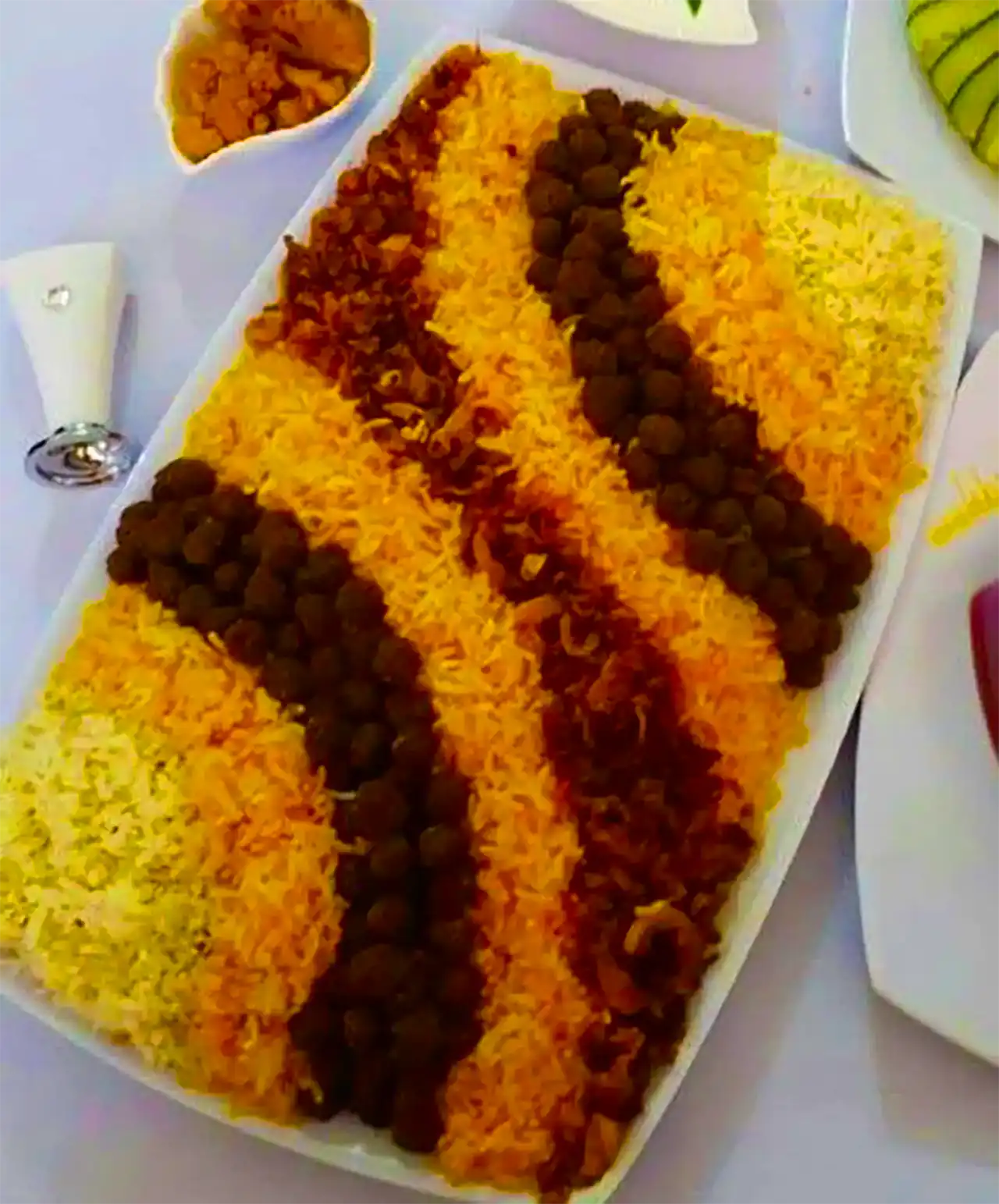 دیزاین برنج با زعفران