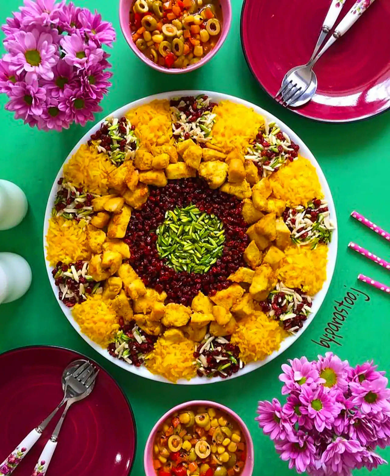 دیزاین میز شام برای مهمانی