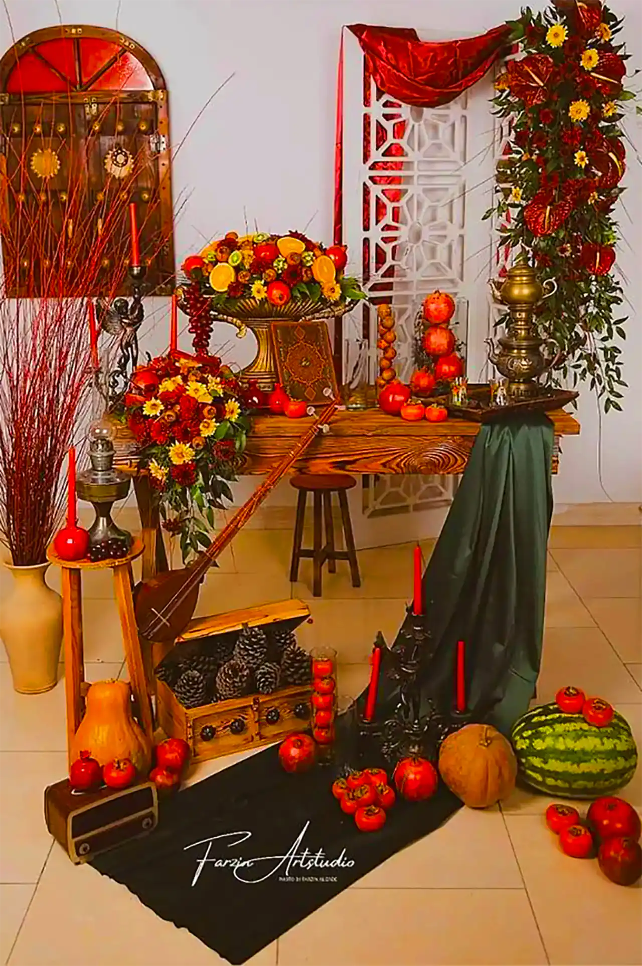 گل آرایی برای شب چله