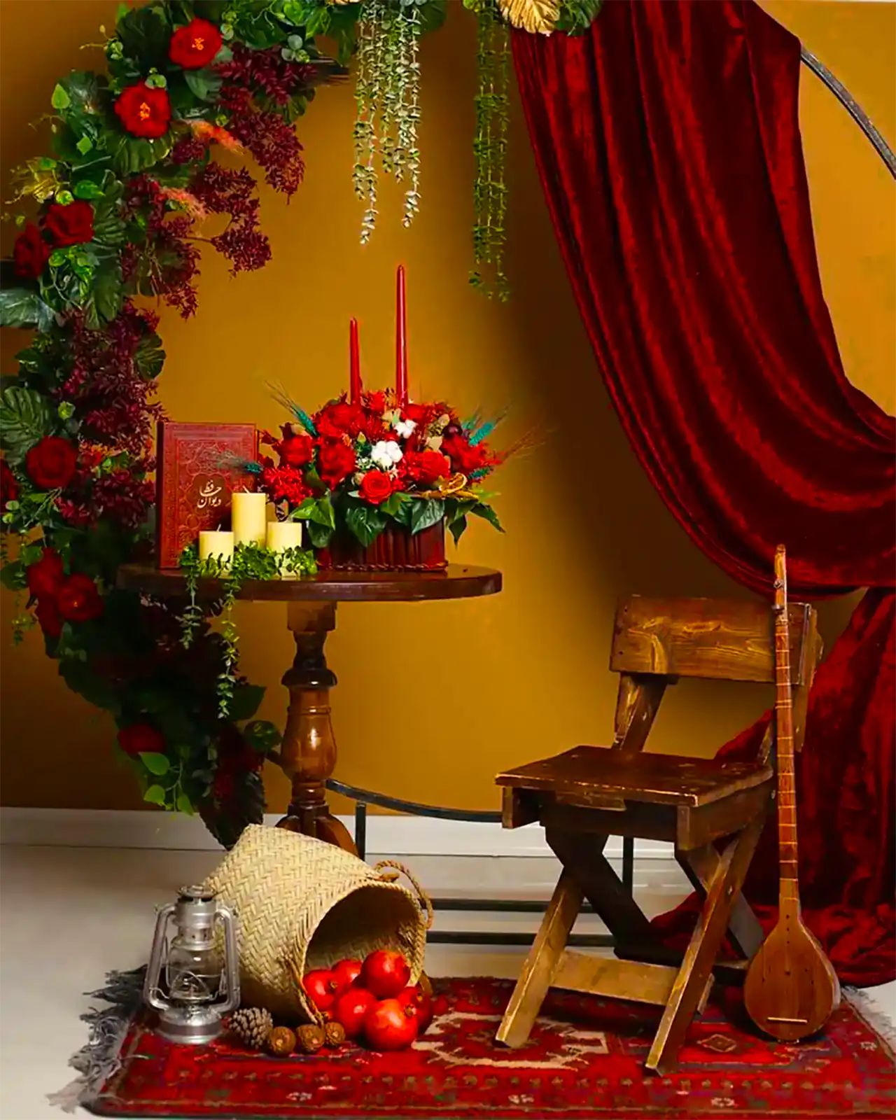 گل آرایی برای شب چله