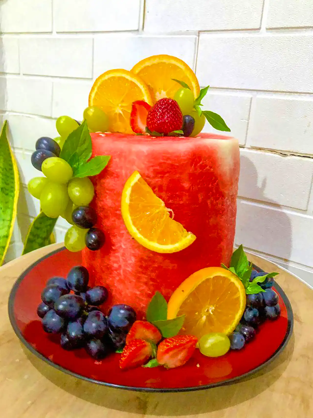 کیک هندوانه ای شب یلدا