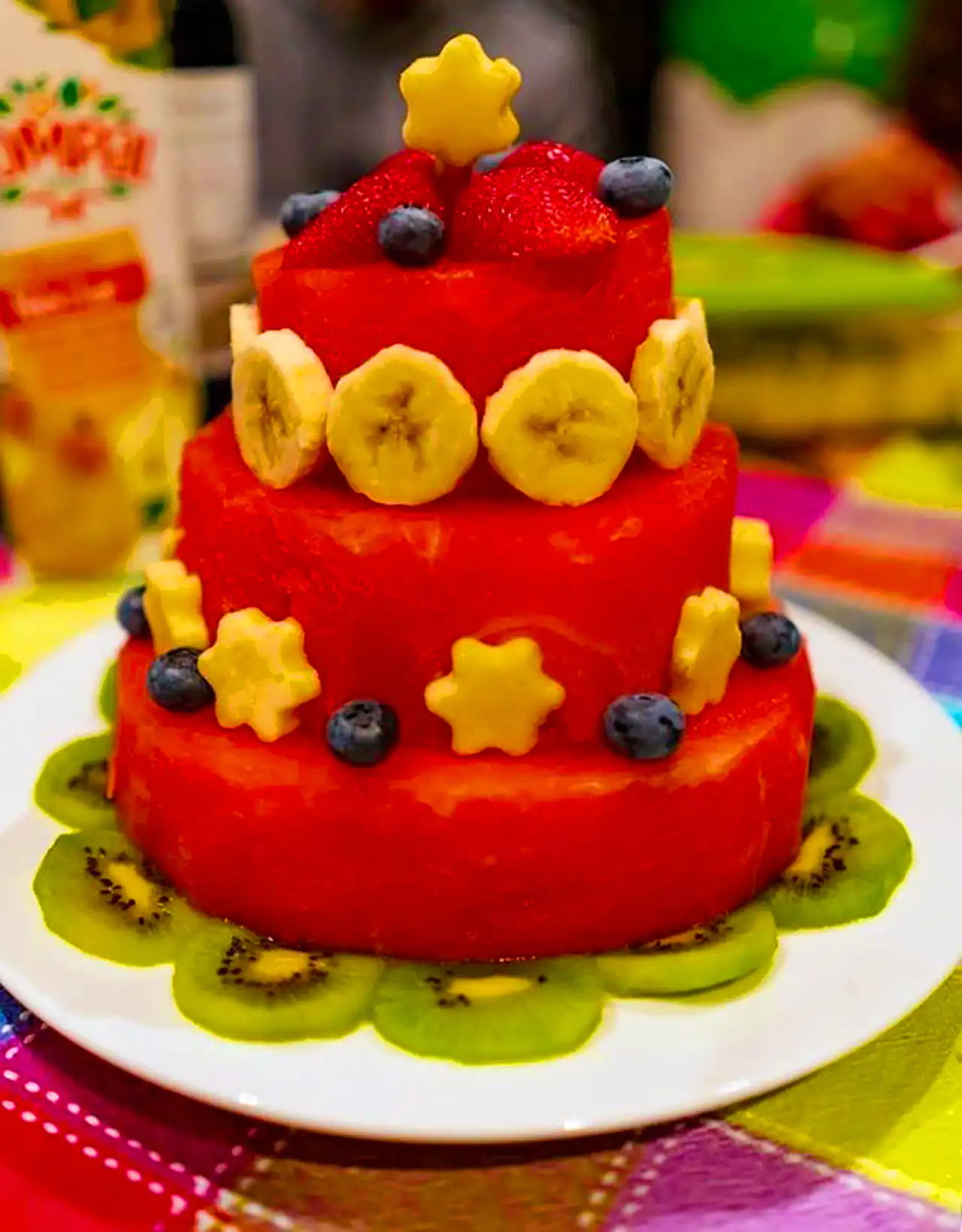 کیک هندوانه ای شب یلدا