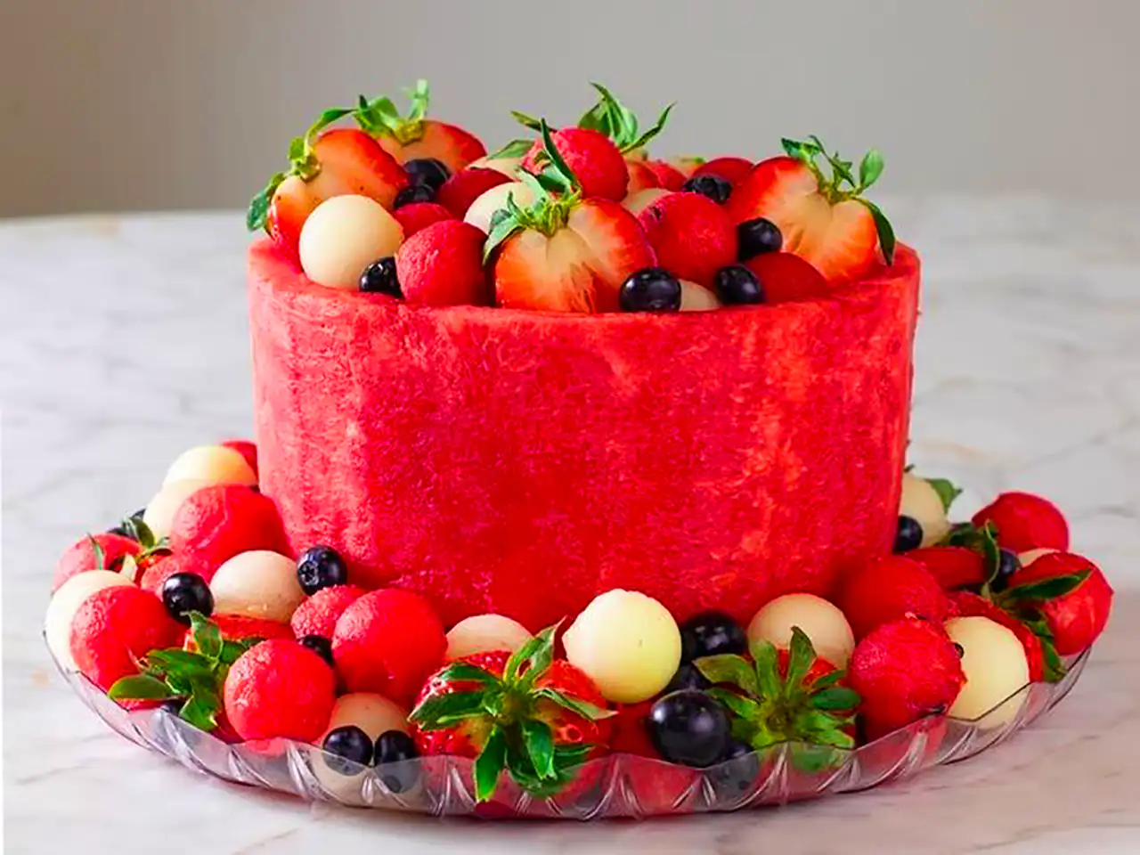 کیک هندوانه ای شب یلدا