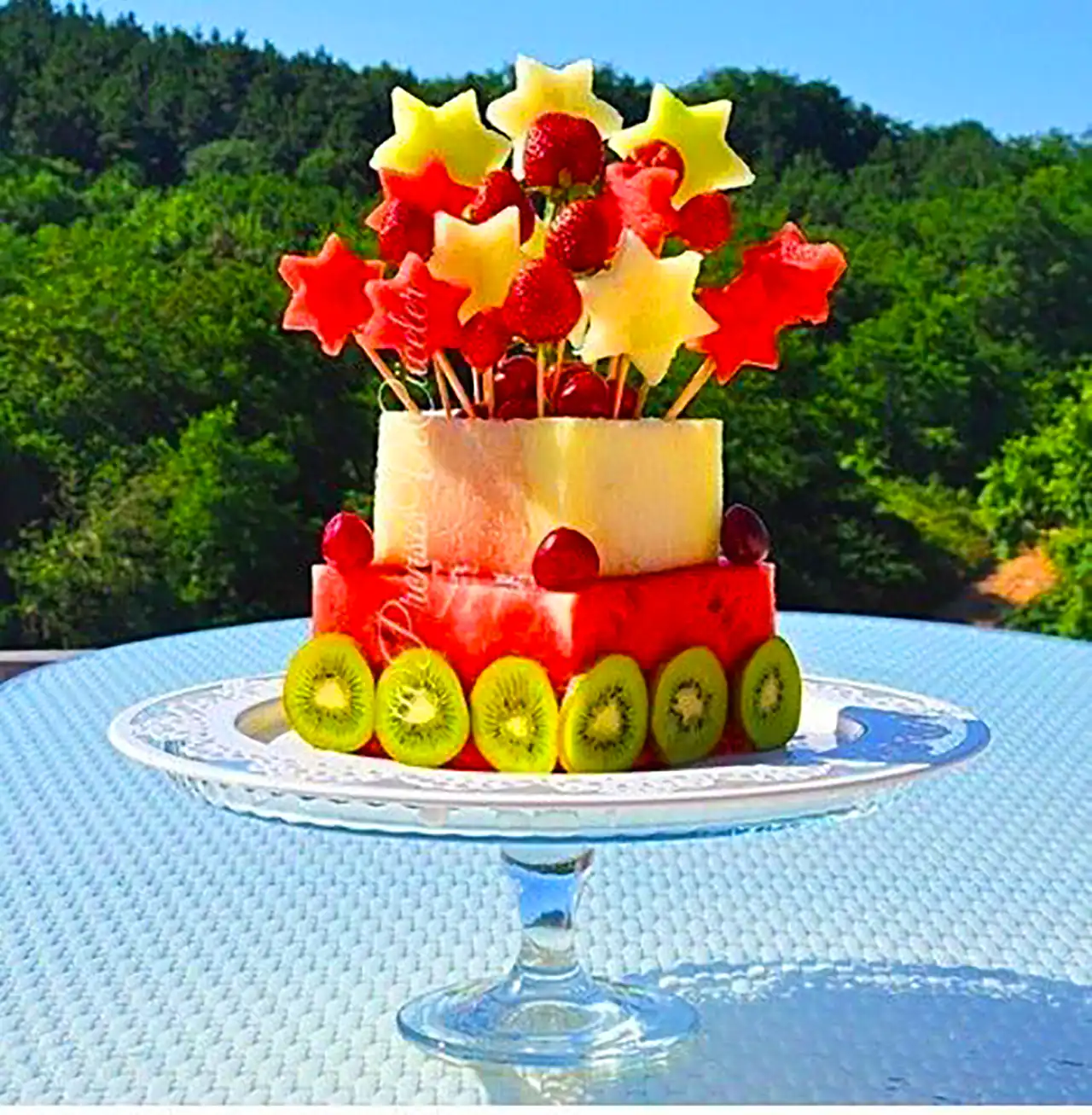 کیک هندوانه ای شب یلدا