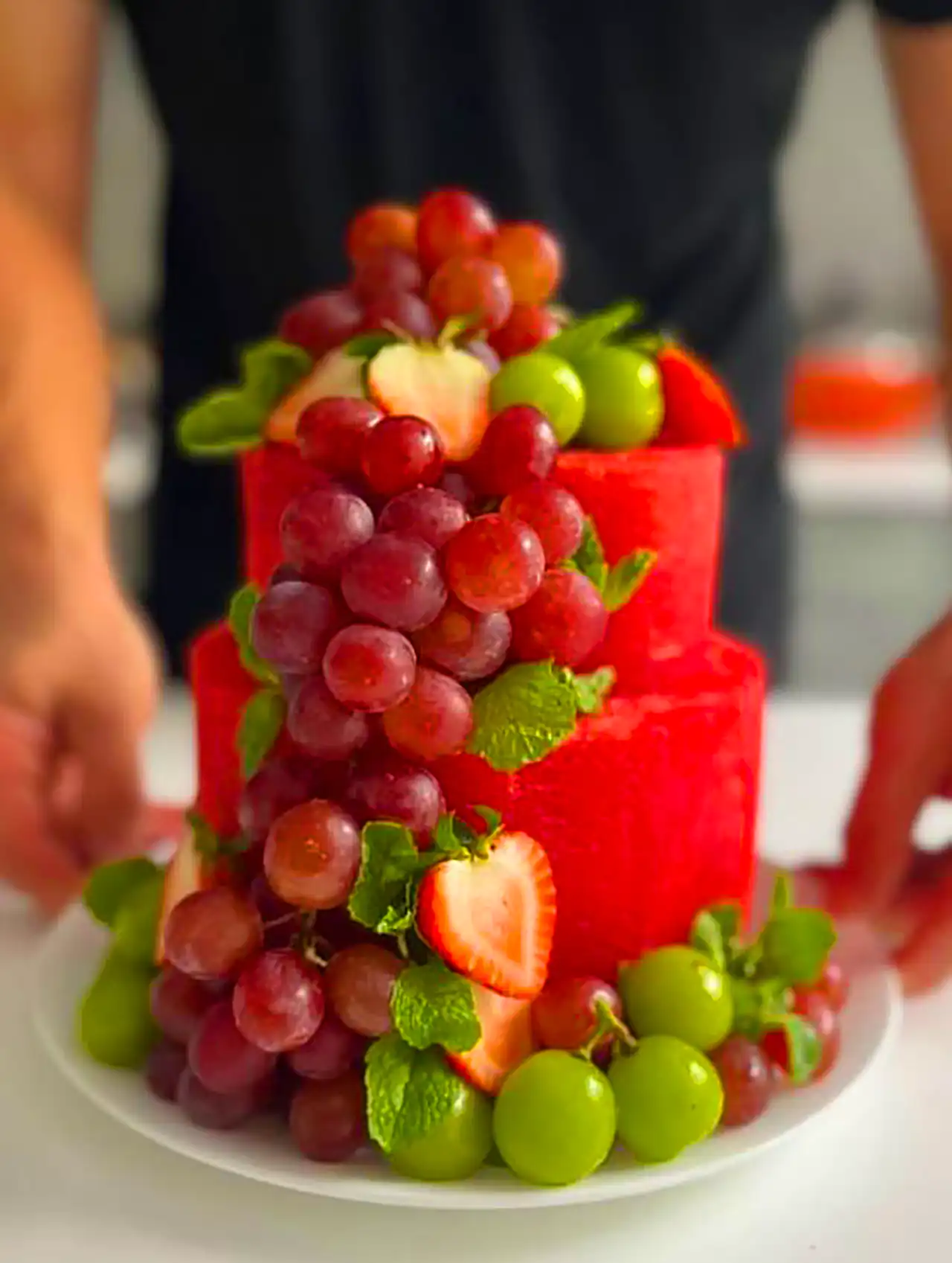 کیک هندوانه ای شب یلدا