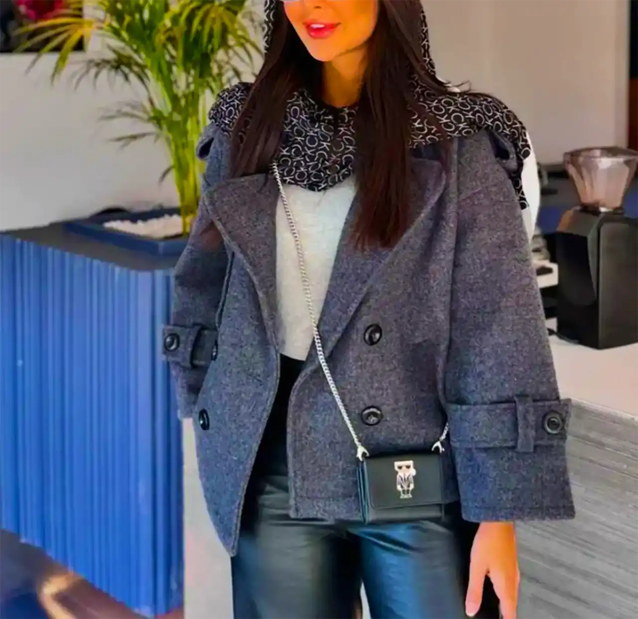 پالتو آستردار کوتاه