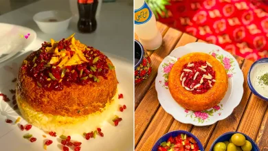 سرو ته چین قالبی تک نفره